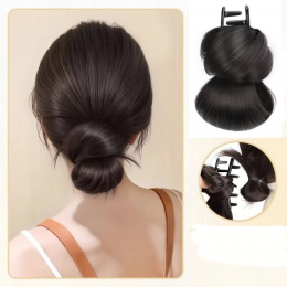 로우번 똥머리 스타일링 부분가발 헤어핀 ASF-0007