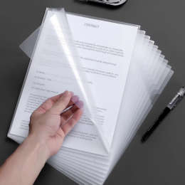 투명 L자형 A4 파일홀더 ASF-0009