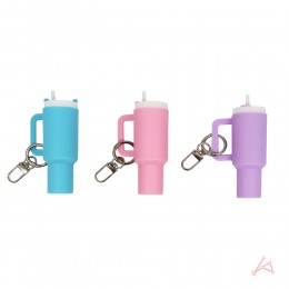 뚜껑열리는 텀블러모양 립밤 케이스 키링 ASF-0011