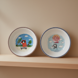 모리네코 팝아트 찬기 14cm 앞접시 볼