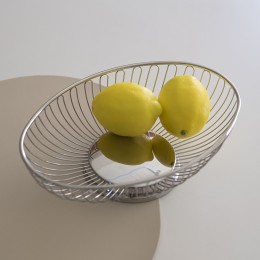 빌라트 스텐 와이어 타원 바스켓 2size