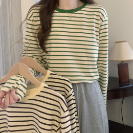 데일리 루즈핏 스트라이프 티셔츠