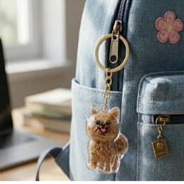 반려동물 강아지 털 보관함 키링 배냇털 동물키링