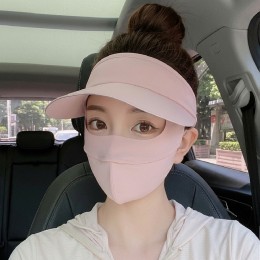 썬캡과 마스크 일체형 UPF50+ 얼굴 안면 마스크