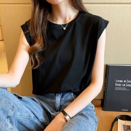 루즈핏 캡소매 나시 티셔츠  DK-0420