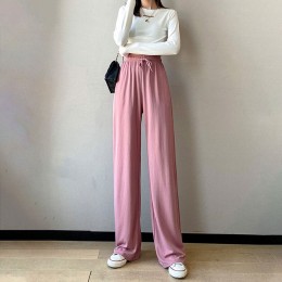 여름 밴딩 골지 와이드 바지 DK-0056