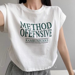 레터링 셔링 민소매 티셔츠 2color DK-0428