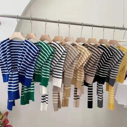 레이어드 가디건 단가라 니트 어깨숄 8color DK-0162