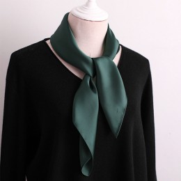 봄 가을 무지 정사각 실크 스카프 9color DK-0558