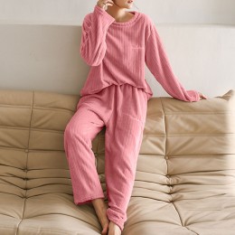 겨울 극세사 수면 잠옷 세트 3color DK-0174