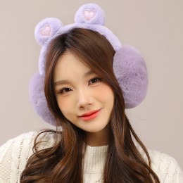 곰돌이 털 접이식 귀마개 5color DK-0198