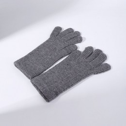 핑거홀 골지 롱 니트 장갑 3color DK-0508