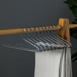 코팅 논슬립 일자 바지걸이 3color DK-0141