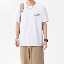 남자 루즈핏 프린팅 반팔 티셔츠 2color DK-0446