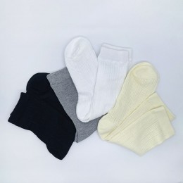 얇은 골지 펀칭 중목양말 4color DK-0474