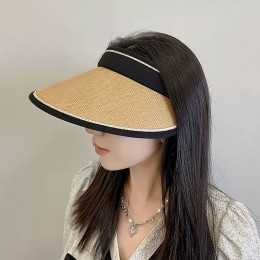 돌돌이 라탄 밀짚 썬캡 모자 3color DK-0596