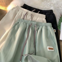 골지 패치 트레이닝 4부 반바지 3color DK-0590