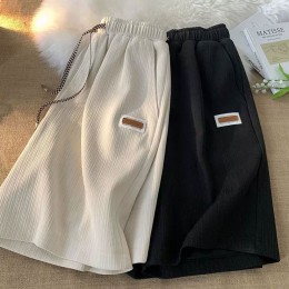 골지 패치 트레이닝 4부 반바지 3color DK-0590