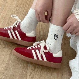 하트 포인트 패션 중목양말 3color DK-0655