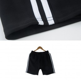 남녀공용 두줄 5부 트레이닝반바지 DM-200447