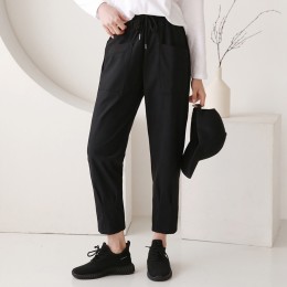 빅포켓 밴드 밑단 핀턱 면 팬츠 DM-220937