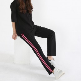 옆줄 쿠션지 트레이닝팬츠 DM-5863