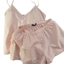 여름 여성 홈웨어 투피스 잠옷 세트 DS-5089