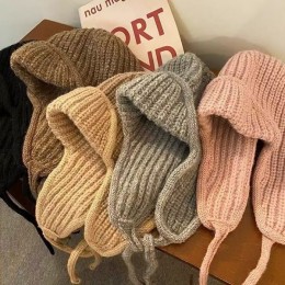 [Sale]귀여운 방한 겨울용 니트모자 DS-5104