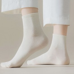 데일리 베이직 코튼 중목 양말 5족 세트 DS-5136