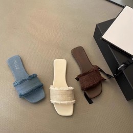내추럴 테슬 스트랩 슬리퍼 DS-0365