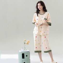 여름 투피스 잠옷 세트 브라캡 내장 홈웨어 DS-5149