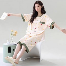 여름 투피스 잠옷 세트 브라캡 내장 홈웨어 DS-5149