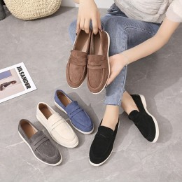 여성 스웨이드풍 페니 로퍼 단화 DS-0376
