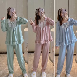 스퀘어 레이스 여성잠옷 DS-5005