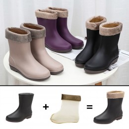 에호른 여성 기모 방한 장화 DS-7010