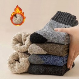 남성 도톰 컴포트 부클 보온양말 ELY-2072