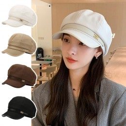 H장식 레더벨트 뉴스보이캡 ELM-234