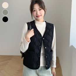 세미기모 포켓 경량 패딩조끼 ELC-9017