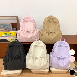 셔링 리본 여성 경량 백팩 ELG-224