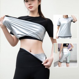 여성 반팔 땀복 상하세트 ELT-010