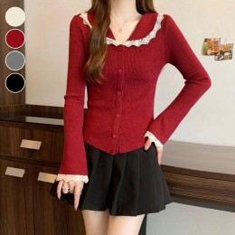 레이스카라 슬림핏 가디건 ELC-9056