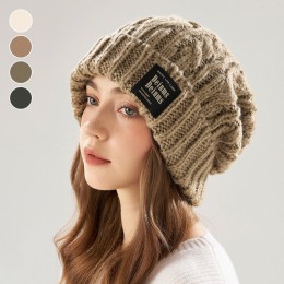 니트 꽈배기 루즈핏 빅 비니 ELM-286