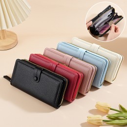 똑딱이 2단 휴대폰 수납 지퍼지갑 ELZ-026