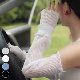 망사 주름 레이스 팔토시 ELS-084