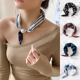 진주 마그네틱 꼬리 미니 스카프 ELP-001