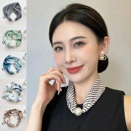 동글 진주 마그네틱 목걸이 스카프 ELP-003