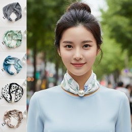 동글 진주 마그네틱 목걸이 스카프 ELP-003