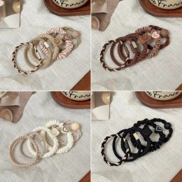 포니테일 믹스 헤어끈 5개세트 ELH-114