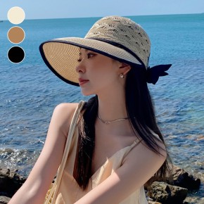 트리짜임 와이드 밀짚 썬캡 ELM-299