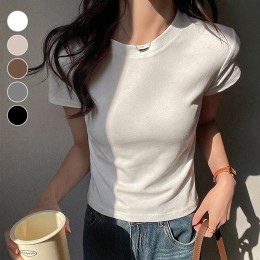 여성 쿨링 베이직 반팔 티셔츠 ELC-9076